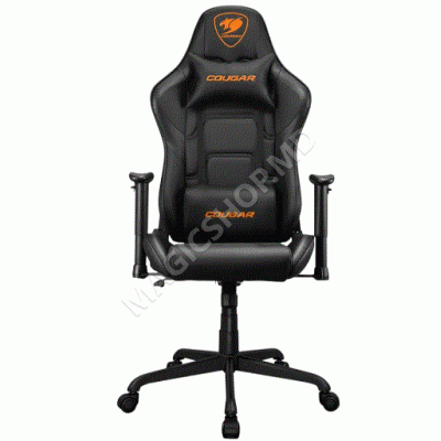 Игровое кресло Cougar ARMOR ELITE из ПВХ-кожи, черное | оранжевое